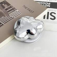 Dudukan Ponsel Magnetik Berbentuk 3D Warna Perak Metalik, Bentuk Cakar Kucing, Bunga, Apel, Persegi, Dapat Ditarik, Kompatibel dengan MagSafe - MultiWarna - View 10