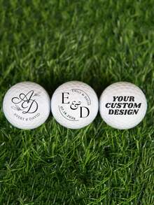 Custom Text Golf Ball, Personalized Golf Balls, Unique Monogrammed Golf Balls, Groomsmen Gift, Golf Enthusiast Gift - Multicolor - View 6