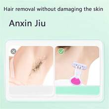 1pc Razor + 6pcs Replacement Blades, Bikini Hair Removal Razor, Women's 6-Layer Anti-Scratch Razor, Stainless Steel Full Body Razor, Manual Hair Removal Razor, Compact Home & Travel Shaving Tool - View 3