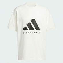 Adidas T-Shirt Unisex Fashion Minimalist All-Match Versatile Pure Cotton Comfortable Sports Short Sleeve - White - View 3