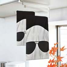 2/4/48pcs Halloween Series Fashion Glasses Ghost Pattern Printed Kitchen Towels - Super Soft, Highly Absorbent Polyester Tablecloths And Hand Towels, Perfect For Holiday Decor, Kitchen Decor, Party Decor. - Multicolor - View 5