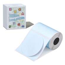 1pc 50mm Round Circle Self-Adhesive Labels For Phomemo M110/M110S/M120/M200/M220 Label Maker For Barcode Label, DIY - Multicolor - View 13