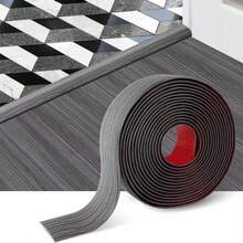 1pc 3.3ft/1m Self‑Adhesive Wood Grain PVC Floor Transition Strip, Peel & Stick No‑Tools Threshold Trim For 4mm Floor Gaps, Seam Cover For Carpet, Tile, Laminate & Vinyl, Anti‑Trip Door Balcony Strip, Damage‑Free DIY Decor For Renters - 4 X 100 cm - View 11