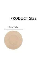 10/30/60/100pcs Disposable Invisible Nipple Covers, Standard Size 6cm, Seamless Breast Petals For Party Dresses - Apricot - View 6