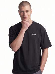 Men T-Shirts - 黑色 - 查看 7