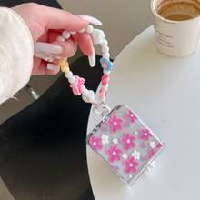 Casing Ponsel Engsel Motif Bunga Daisy Kecil Merah Mawar 3D untuk Galaxy Z Flip3/Flip4/Flip5/Flip6/8 Layar Lipat Perlindungan Anti Jatuh Penuh - MultiWarna - View 7
