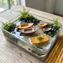 1件/5件/10件創意漂浮小船裝飾品，戶外花園與露台裝飾，適用於泳池、湖泊、池塘、水族箱、魚缸、海灘與盆景景觀，居家辦公室裝飾，春夏季假期裝飾首選 - 小船 - 查看 2