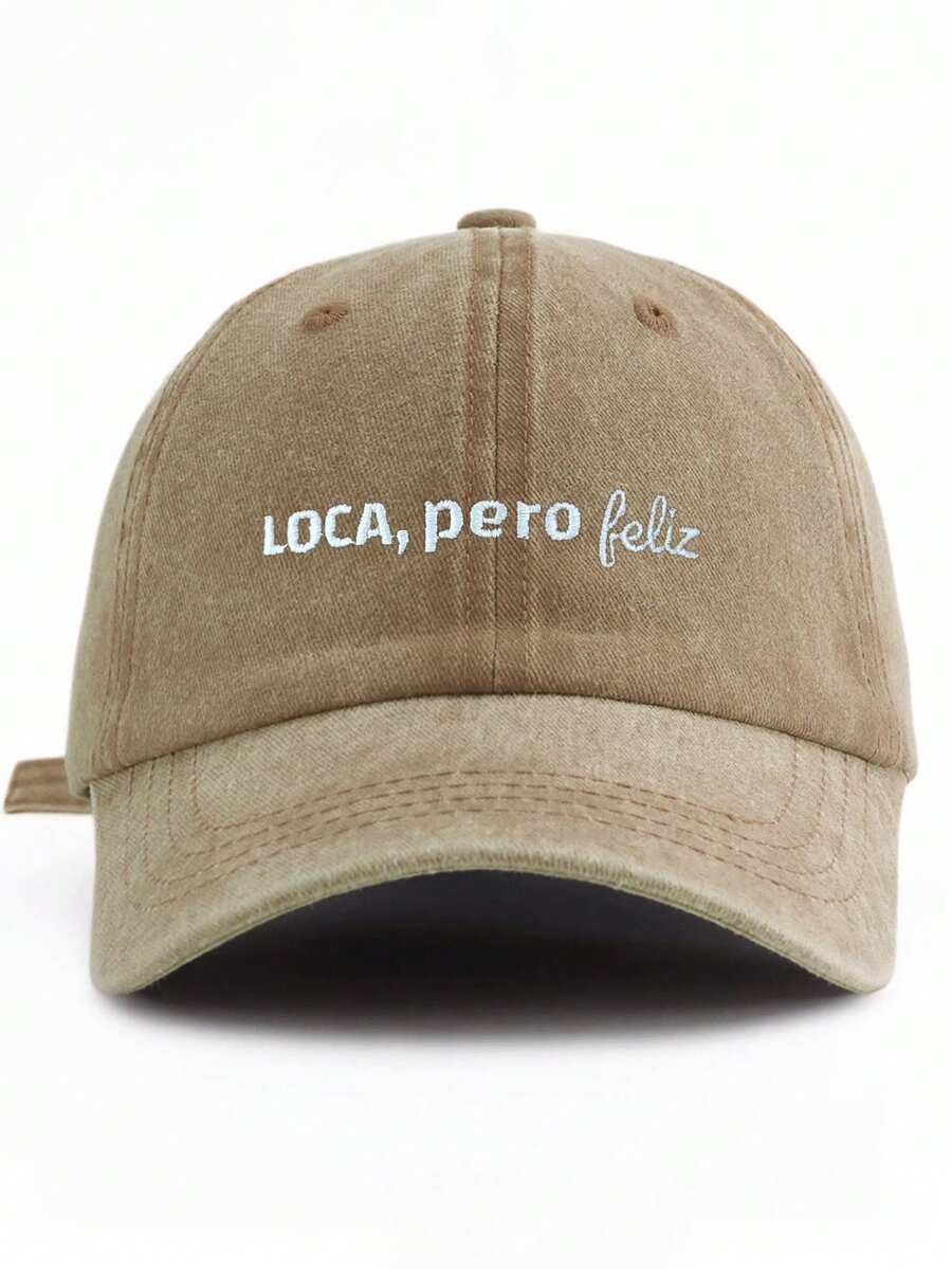 1pc Unisex Embroidered Baseball Cap, Adjustable, Vintage Dad Hat, Outdoor Sports, Daily Wear, Party Vacation, Perfect Gift For Family And Friends - Multicolor - View 1