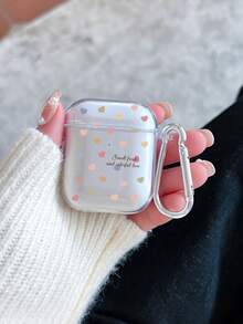 Casing Pelindung Earphone 1 2 3 4 Pro 2 Pro 3 Motif Cinta Warna-warni dengan Gantungan Kunci Rantai Pendakian Gunung, Bahan TPU Lembut, Tahan Guncangan - MultiWarna - View 4