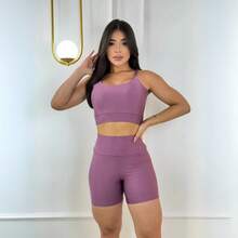 Women Sports Sets - 紫羅蘭色 - 查看 1