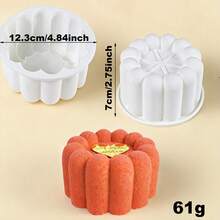 Flower Silicone Cake Mold, Nonstick Baking Pan For Pudding Mousse Chocolate Jelly Muffin Bread Cheesecake - White - View 4