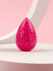 Spons Rias Silikon Berkilau 3D - Hot Pink - View 5