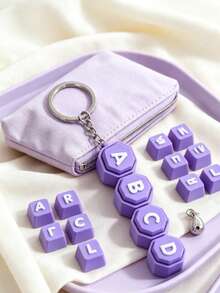Personalized Name Keychain, Mechanical Keyboard Clicky Stress Relief Toy, ASMR Cherry MX Switch Pendant - Multicolor - View 4
