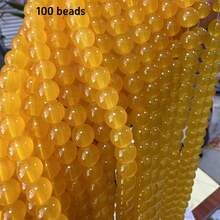 100顆 8mm 仿玉彩色玻璃圓珠,DIY手鍊串珠散珠 - 彩色 - 查看 34