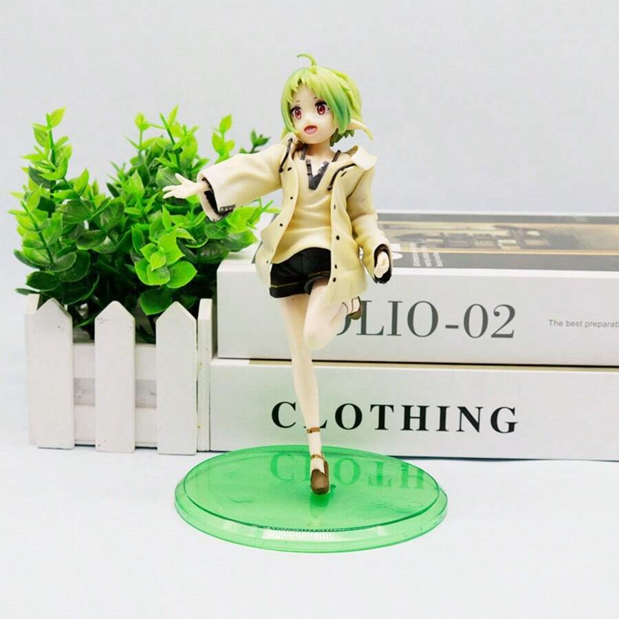 1Pc With Original Color Box Mushoku Tensei Jobless Reincarnation Sylphiette Figure, Running Standing Pose Sylphiette Figurine, Anime Collectible Model Desktop Ornament With Retail Box Gift For Fans - A - View 1