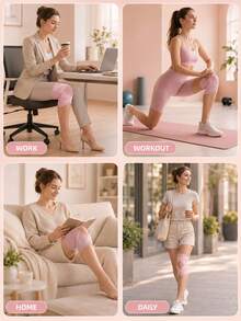 Genouillère réglable, respirante et légère à sangle croisée en forme de V, convient pour la course, la randonnée, le tennis, le volley-ball, le fitness, la danse, le yoga, le cyclisme, les entraînements en salle de sport et autres sports, genouillère pour femmes, accessoires de fitness, genouillère, accessoires de salle de sport - Multicolore - Voir 8