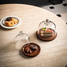 WGROOM 2pcs (1 Plate 1 Lid) Food Storage Plate Decorative Plate Storage Plate Living Room Dining Room Kitchen Cake Plate Breakfast Tray For Grains Candy Cookies Bread Suitable For Home, Party, Restaurant, Camping, Picnic, Wedding Celebration, Party Service Tray - Multicolor - View 4