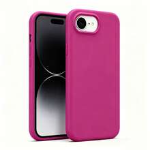 Casing Ponsel Silikon Cair Tahan Benturan Kompatibel dengan iPhone 17E 17 Pro Max 16 15 14 13 12 Mini 11, Lapisan Mikrofiber Lembut Anti Gores, Kompatibel dengan iPhone 8 Plus 7 6s Soft Shell - warna buah naga - View 1