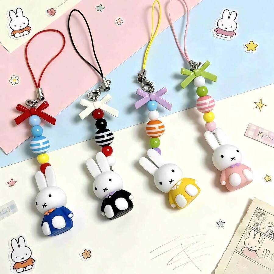 MIFFY قطعة واحدة من قلادة أرنب ميفي الجديدة لعام 2026، خفيفة الوزن وقابلة للحمل، مثالية لتزيين الحقائب اليومية، يمكن تعليقها على الحقائب والهواتف وحقائب الظهر والحقائب الزخرفية الأخرى. هدية مفاجأة للأصدقاء والعائلة (نمط عشوائي) - متعدد الألوان - مشاهدة 1