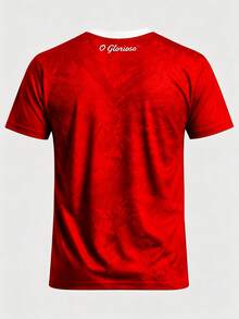 Men Custom Lisbon Glorioso Print Soccer Jersey, Personalized Name Number Football Shirt Fan Gear Training Daily Gift - Red - View 5