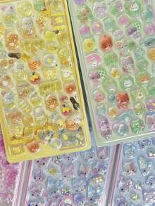 Miếng dán 3D DIY, miếng dán trong suốt, miếng dán hoạt hình dễ thương, miếng dán trang trí điện thoại 3D thủ công, miếng dán vân thạch Nhật Bản, miếng dán trong suốt đa màu, miếng dán 3D vân kẹo chảy hoạt hình - Nhiều màu - Xem 9
