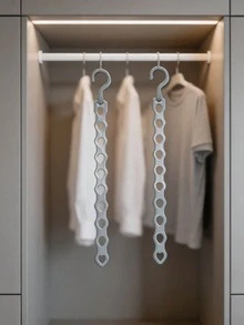 2/4pcs 10-Hole Vertical Hanging Clothes Rack, Rotating Folding Storage Rack, Space-Saving Wardrobe Multi-Garment Hanger, Magic Clothes Hanger For Clothing Store, Wardrobe Storage Rack, Vertical Space-Saving, Suitable For Bedroom And Clothes - Multicolor - View 7