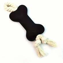 1pc Customized Pet Bone-Shaped Chewing Interactive Toy, Felt Material Dog Chewing Grinding Tearing Toy, Multiple Colors Available - Multicolor - View 12