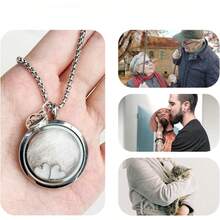 Pet Hair Memorial Necklace Storage Teeth Hair My Dog Heart Pendant DIY Openable - Silver - View 8