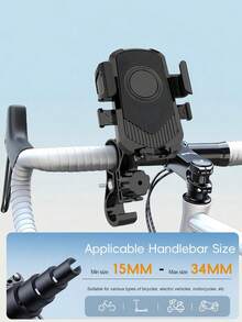 Bike Phone Holder Motorcycle Phone Holder Rotatable Bicycle Motorcycle Mobile Phone Stand Suitable For Outdoor Cycling Snap Fit Handlebar Clamp Compatible With 4.7-7.2 Inch Mobile Phones Essential For Cycling Outdoor Motorcycle Accessories - Multicolor - View 6