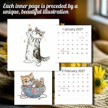 Cute Kitten Calendar, With Birthday And Anniversary Records, Fun Illustrations, 12 Months, A Birthday And Back-To-School Gift For Your Loved One, Holiday Gift, Stationery. - XJ-921 - View 2