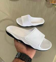 Chinelo Slide Masculino Energy Miz Nuvem Antiderrapante Estiloso Leve Macio e Confortável - branco/preto - Visão 2