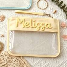Personalized Custom Storage Bag | Beach Bag | Transparent Storage Bag | Summer Gift | Toiletry Bag | Wet Storage Bag | Transparent Makeup Bag - Multicolor - View 30