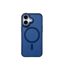 磁吸電鍍鏡頭手機保護殼，適用於 iPhone 11 12 13 Pro Max 14 14 Pro Max 15 15 Pro Max 16 16 Pro Max 17 17 Pro 17 Pro Max X XR XS Max - 深藍色 - 查看 3