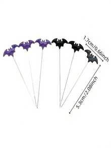 100pcs Bat Flat Head Pins For Handmade DIY Sewing, Patchwork, And Holiday Crafts - A - View 4