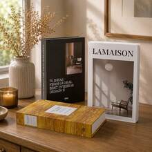 3 Sets Paper Aesthetic Decorative Books, Coffee Table Decorative Books - Faux Decorative Books For Decoration - Home Desktop Decoration - Bedside Table Decoration - Home Bookshelf Decoration - one-size - View 1