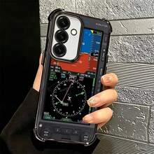 Aircraft Instrument Cockpit Radar Plating Phone Case For Samsung S21 22 23 24 25 26PLUS ULTRA MKME - 004 - View 3