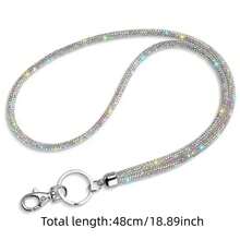 1pc Multicolor Rhinestone Lanyard - Durable Nylon With Metal Buckle, Elegant Sparkling ID And Phone Keychain, Suitable For Office, Teacher, Student (7 Colors: Mixed/Grey/Pink/Red/Green/Blue/Black), Halloween, Christmas - Multiple Styles - View 18