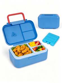 1 Set Multi-Color Refrigerator Storage Boxes, Multi-Function Sealed Bento Box Set (Includes Bento Box + Ice Pack), Suitable For Microwave, Dishwasher And Refrigerator, Perfect For Sandwiches, Main Meals, Fruits And Nutritional Meals, Back To School Supplies - Multicolor - View 16