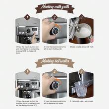 HiBREW H10A Semi-Automatic Espresso Machine , Adjustable Temperature And Cup Volume, 58mm Commercial-Grade Portafilter, 1.6L Large Capacity Removable Water Tank, OPV+NTC Dual Temperature Control Protection, Cold Brew And Hot Extraction Dual Modes - 查看 9