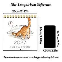 Cute Kitten Calendar, With Birthday And Anniversary Records, Fun Illustrations, 12 Months, A Birthday And Back-To-School Gift For Your Loved One, Holiday Gift, Stationery. - XJ-921 - View 6