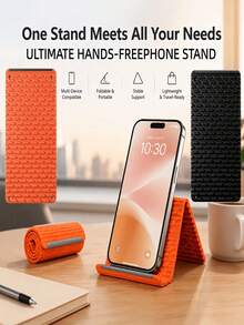 Giá đỡ điện thoại bằng silicone mềm cao cấp, đế bàn gấp gọn chống trượt, thiết kế đa năng, phù hợp cho điện thoại, máy tính bảng và laptop, có thể khác biệt theo lô, màu sắc hơi khác nhau. - A - Xem 8