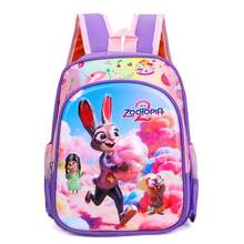Disney Back To School Animal City Cartoon Print Backpack, Lightweight Large Capacity Casual Daily Use Bag, Multi-Pocket Padded Shoulder Strap Shoulder Bag, Suitable For Campus Travel Outdoor Use Storage Bag, Suitable For Daily Commute Use, Party Gift, Love From Mom - Multicolor - View 12