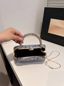 Fashion Party Handheld Evening Bag - Blue - View 7
