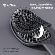 Sleek Black Detangling Comb-Instantly Clears Away Tangled Hair; Suitable For Wet Or Dry Use And Easy To Clean. - Multiple Styles - View 2
