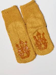 1/2/3/4 Paar Halloween Socken, Kürbis Muster Socken und Fledermaus Muster Damen Socken. Rutschfeste Bodensocken, Socken für den Innenbereich - Verschiedenfarbig - Übersicht 10