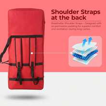 True Cult 37 Key Keyboard Bag Compatible With  PSS-E30, PSS-F30  37 Keys Keyboard Padded Polyester Keyboard Case Waterproof Dustproof Carry Bag With Shoulder Strap Red - Red - View 3