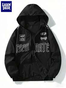 Men's Lightweight Jacket, Summer Jacket For Outdoor Fishing, Travel, Beach, Couple Sportswear - Black - View 1