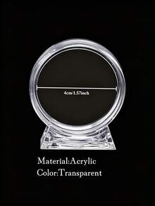壓克力挑戰幣展示架 垂直式軍事紀念幣收納架含底座 適用 1.57 英吋直徑硬幣 家居裝飾 - 彩色 - 查看 2