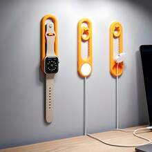 1pc Orange-Yellow Electronic Watch Wall-Mounted Charging Stand, Adjustable Height, Compatible With Various Strap Lengths, Reduces Desktop Cable Clutter, Keeps Desktop Tidy - Multicolor - View 7