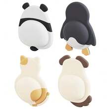 1pc/4pcs Cute Cartoon Door Stopper Anti-Collision Pad, Soft Rubber Sticker, Refrigerator Back Wall Buffer Pad - A - View 12